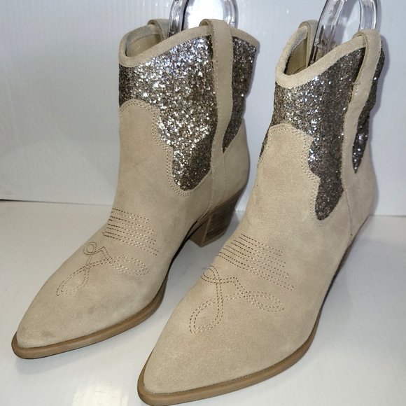 Dolce Vita Shoes Dolce Vita Shreya Womens Glitter Embellished Suede